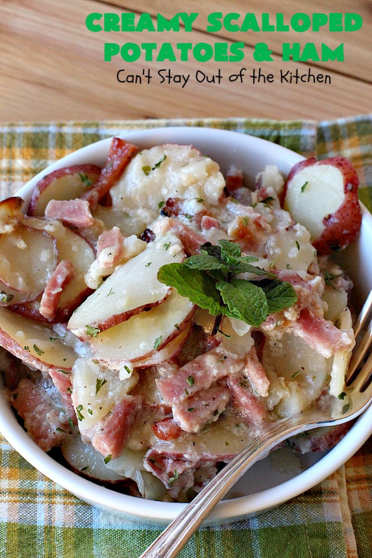 Creamy Scalloped Potatoes
 Creamy Scalloped Potatoes and Ham Can t Stay Out of the