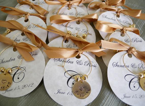 Custom Wedding Favors
 Wedding Favors Personalized Wine Charms Custom words party