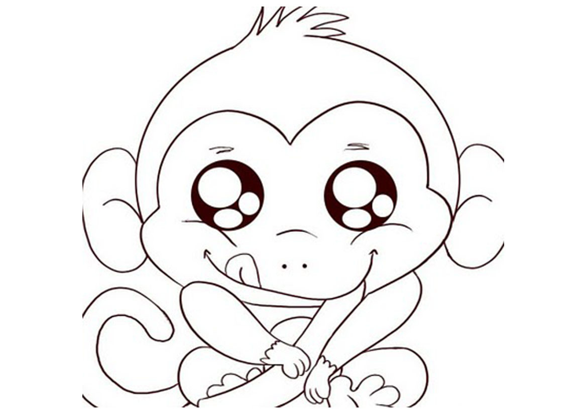 Cute Baby Animals Coloring Pages
 For Girls
