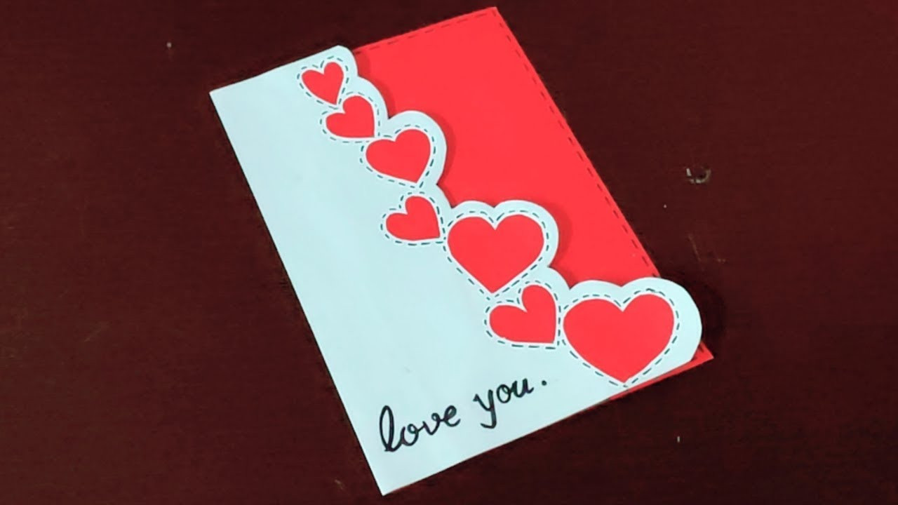 Cute Valentines Day Card Ideas
 handmade cute and simple card for valentines day