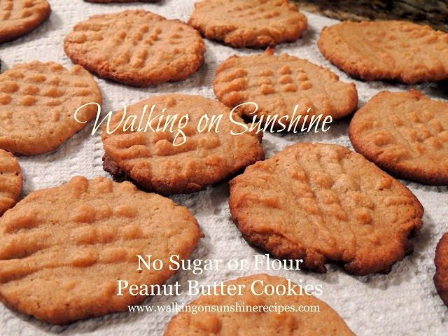 Diabetic Friendly Peanut Butter Cookies
 Sugarless and Flourless Peanut Butter Cookies