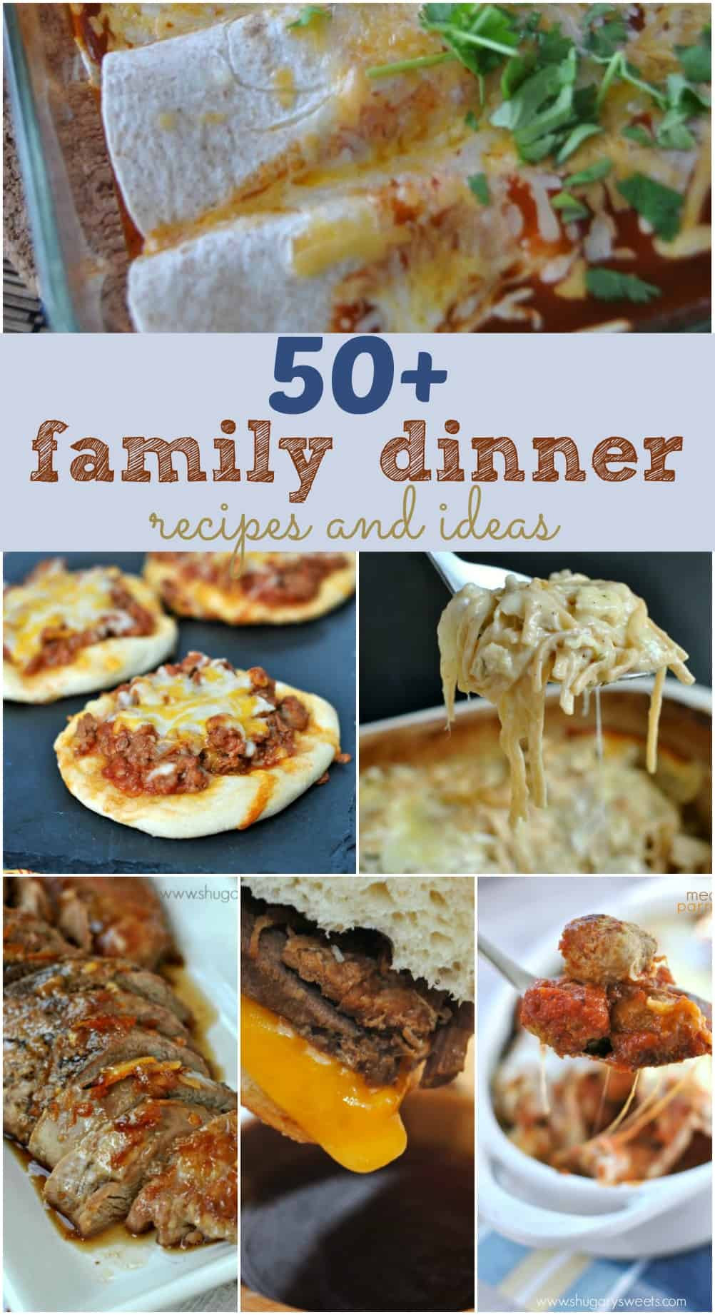 Dinner Ideas For The Family
 50 Family Dinner Recipes Shugary Sweets