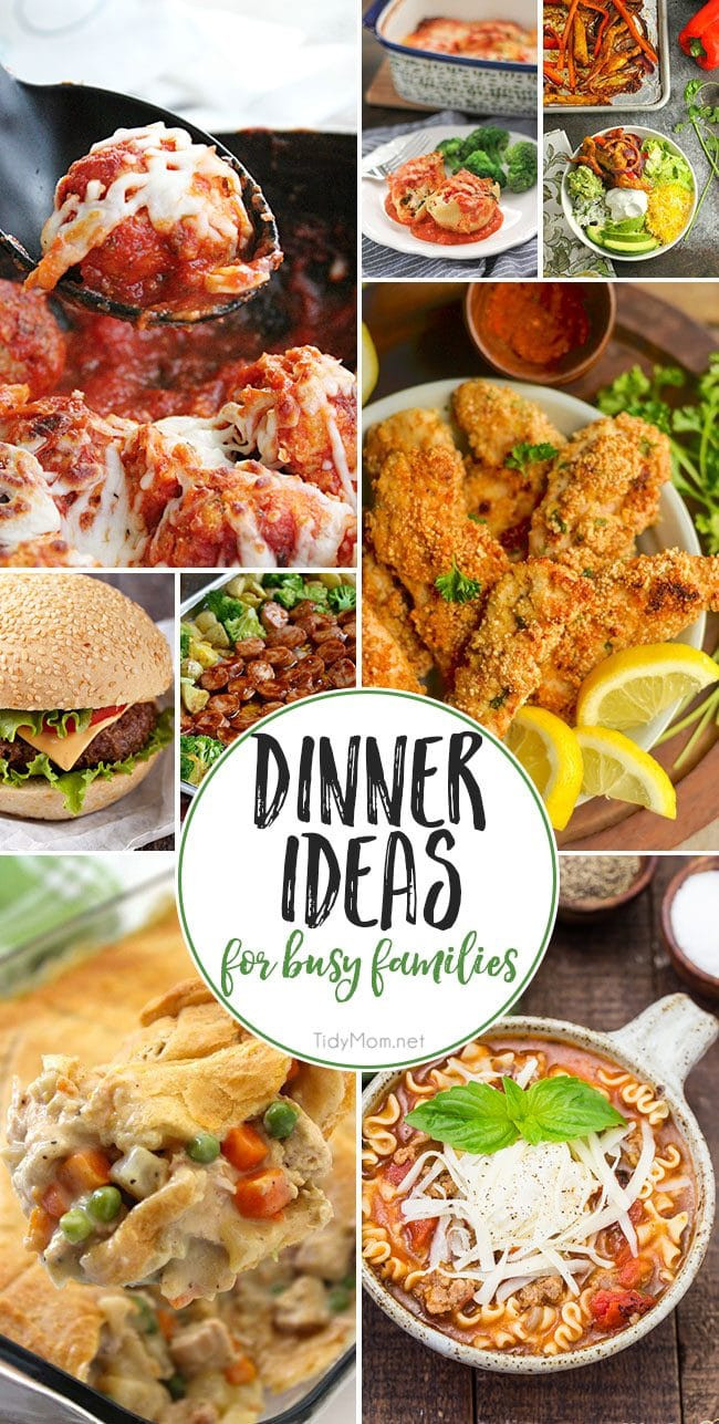 Dinner Ideas For The Family
 Dinner Ideas For Busy Families That They Will Love