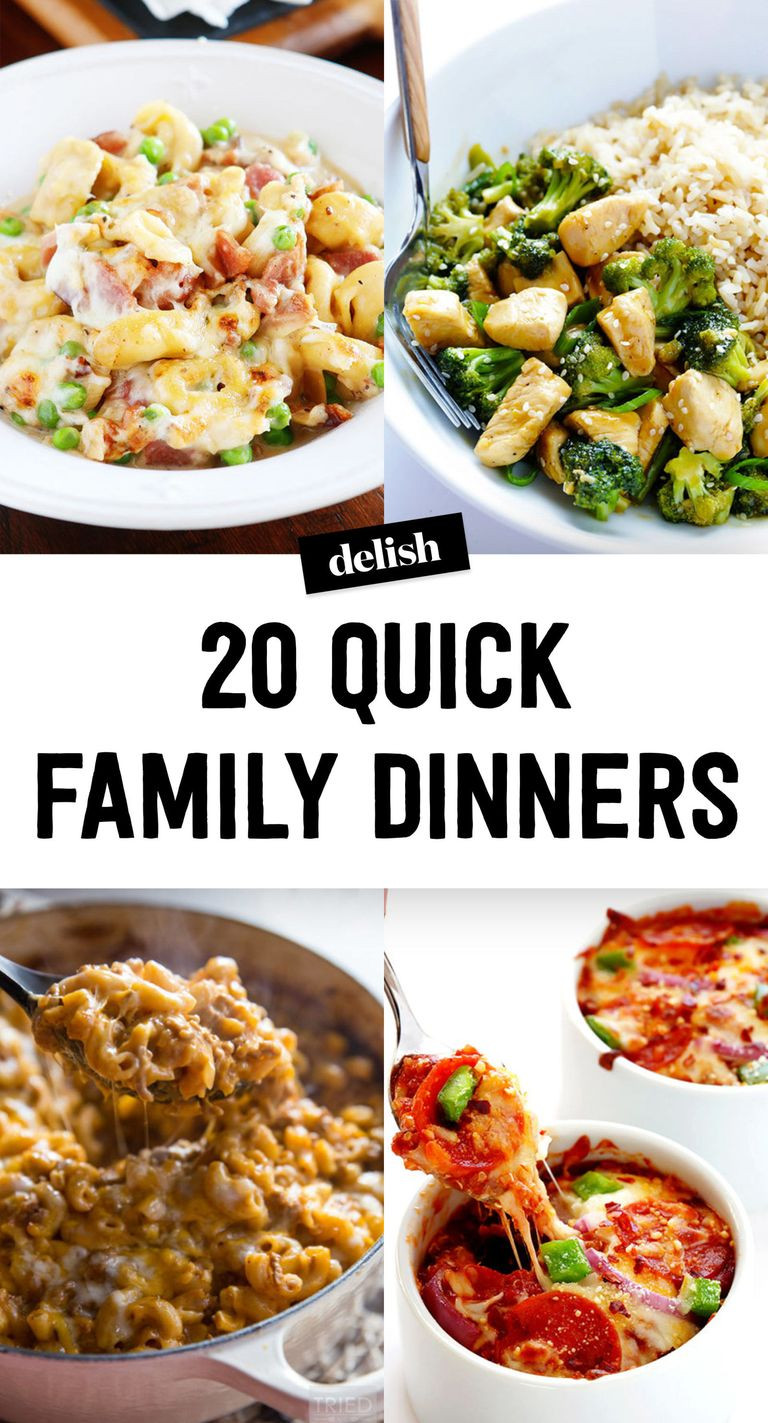 Dinner Ideas For The Family
 20 Quick & Easy Dinner Ideas Recipes for Fast Family