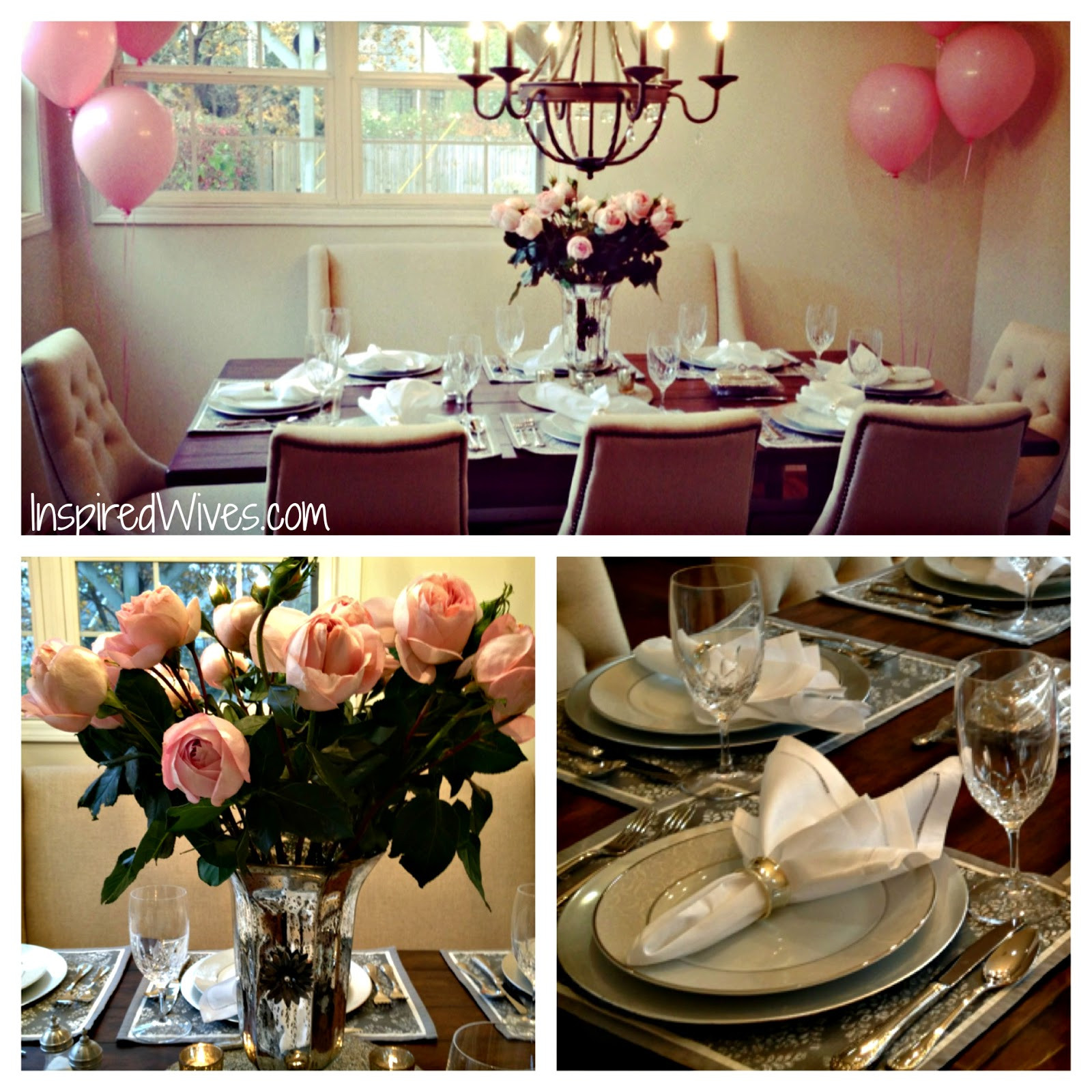 Dinner Party Ideas For Adults
 Inspired I Dos Elegant Dinner Party Think Pink