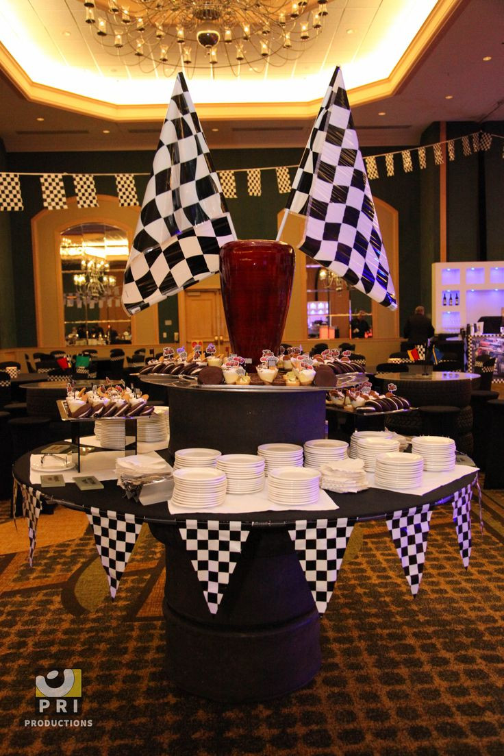 Dinner Party Theme Ideas For Adults
 Checkered pennant banner for a race or nascar themed