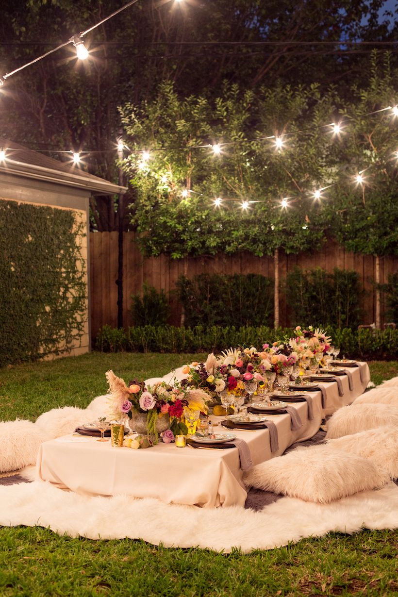 Dinner Party Theme Ideas For Adults
 A Bohemian Backyard Dinner Party