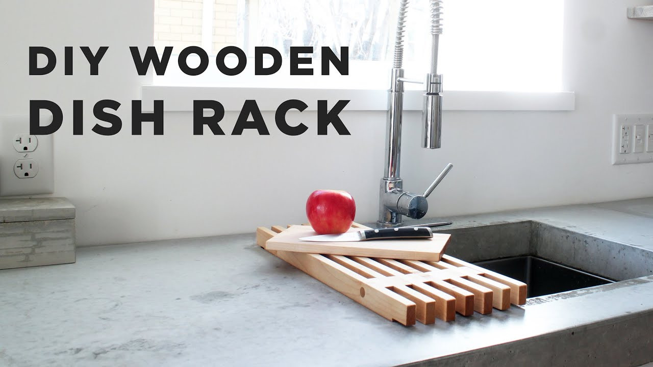 DIY Dish Rack
 DIY Wooden Dish Rack