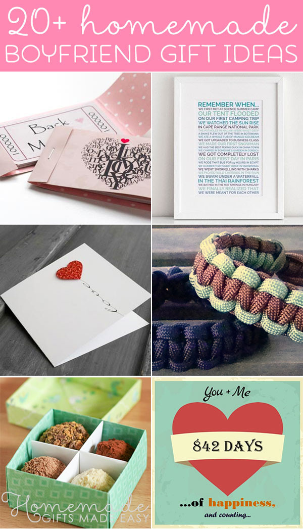 DIY Gift For Boyfriend
 Best Homemade Boyfriend Gift Ideas Romantic Cute and