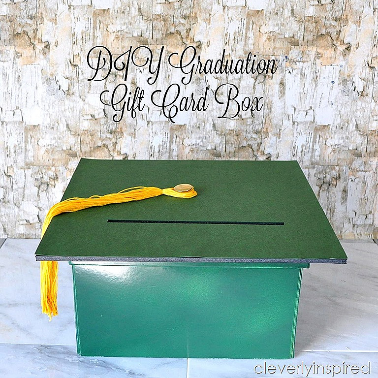 DIY Graduation Card Boxes
 DIY Graduation t card box Cleverly Inspired