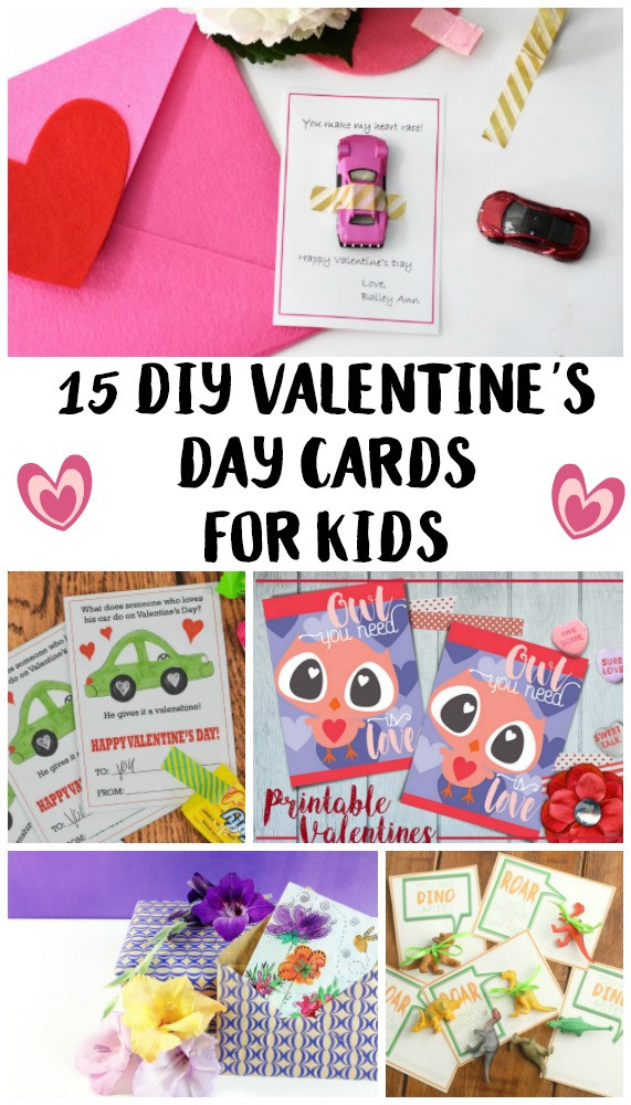 DIY Kids Valentine Cards
 15 DIY Valentine s Day Cards For Kids Not Quite Susie