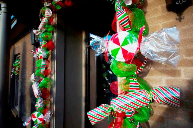 DIY Outdoor Christmas Candy Decorations
 Miss Kopy Kat Christmas Home Tour 2013