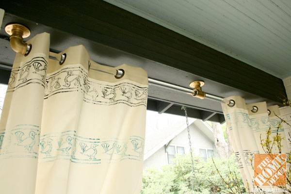 DIY Outdoor Curtain Rods
 Making Custom DIY Curtains for Your Porch or Patio