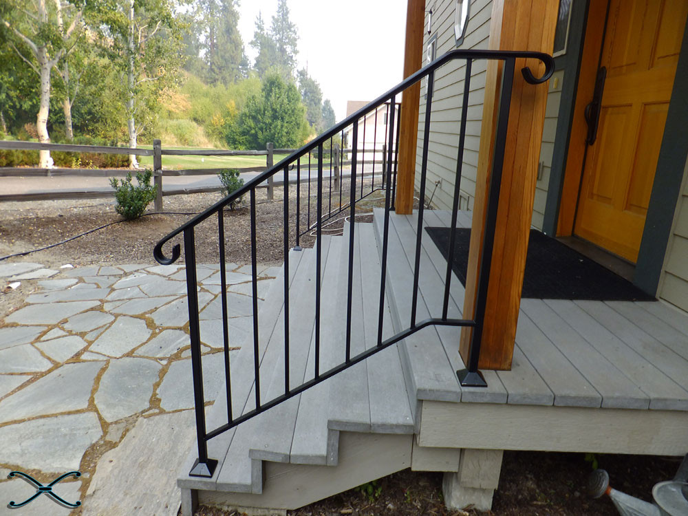 DIY Outdoor Stair Railing
 Picket 3 DIY Handrail Kit spans three stair risers