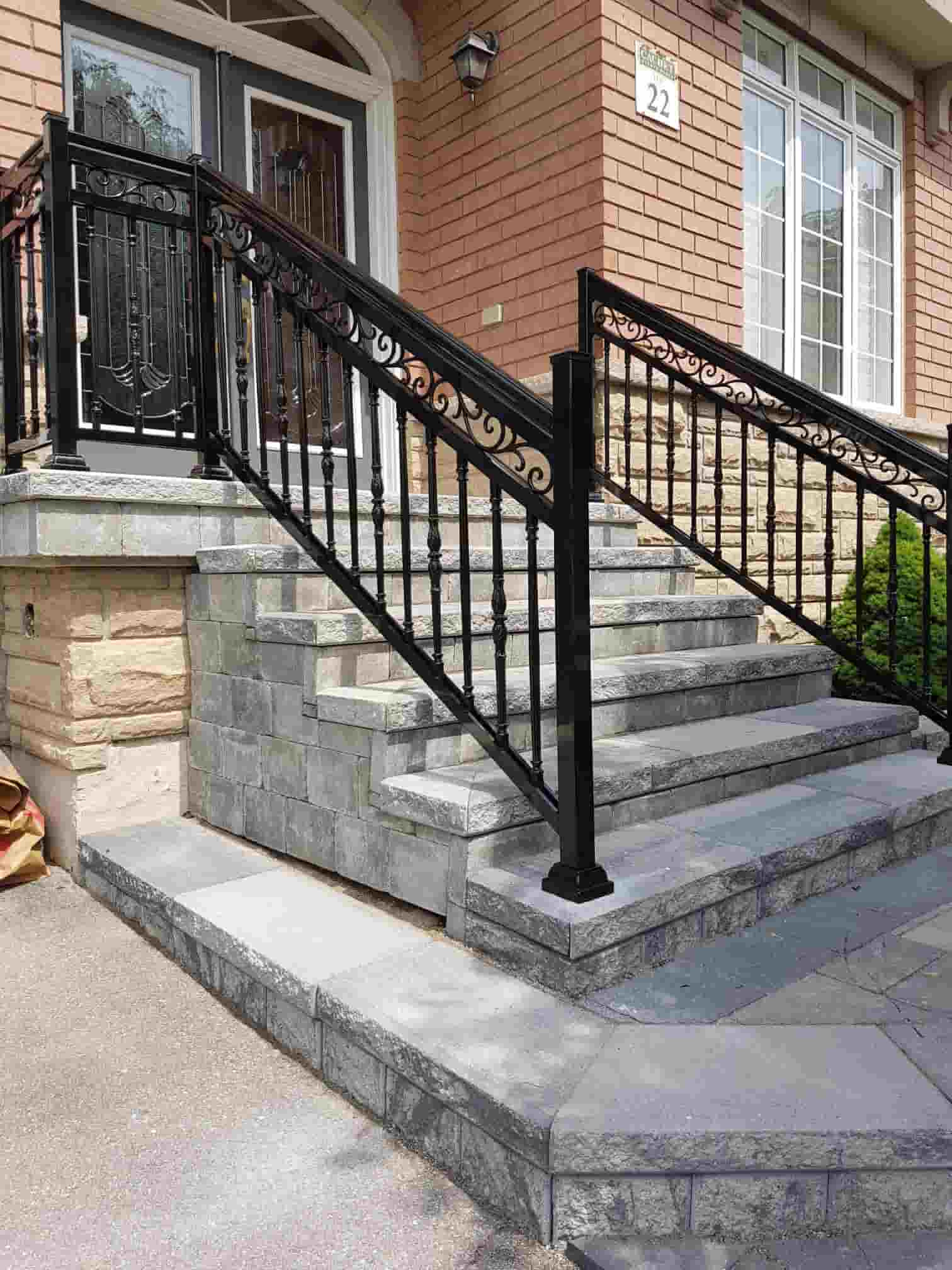 DIY Outdoor Stair Railing
 Aluminum Outdoor Stair Railings Railing System Ideas & DIY
