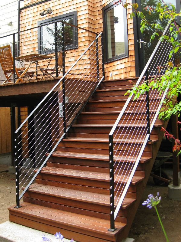 DIY Outdoor Stair Railing
 30 best DIY Cable Railing Kits images on Pinterest