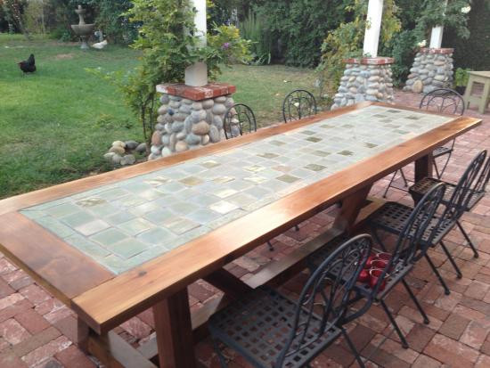 DIY Outdoor Table Top
 Reader Showcase Tile Top Provence Dining Table The