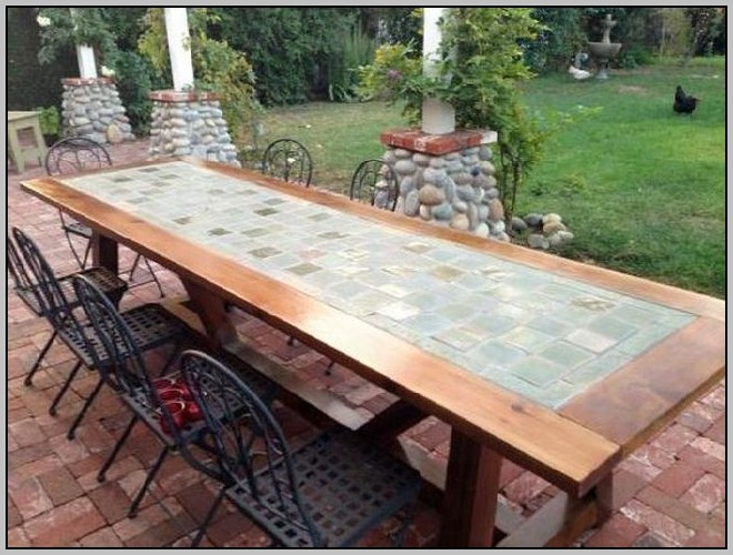DIY Outdoor Table Top
 DIY Patio Table Using Fence Boards Great Solution For