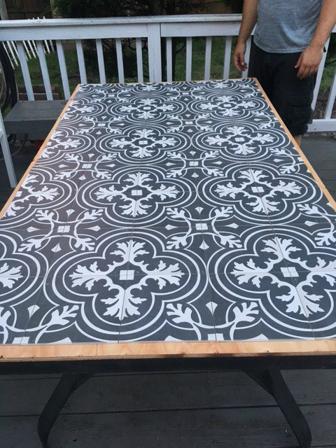DIY Outdoor Table Top
 DIY Tile Tabletop Seeking Lavendar Lane