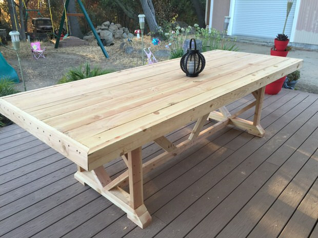 DIY Outdoor Table Top
 DIY Outdoor Dining Tables