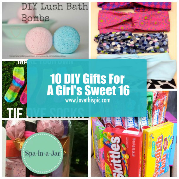 DIY Sweet 16 Gifts
 10 DIY Gifts For A Girl s Sweet 16