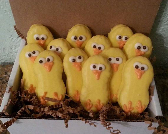 Easter Bake Sale Ideas
 12 Chocolate Covered Nutter Butter Chicks Perfect for