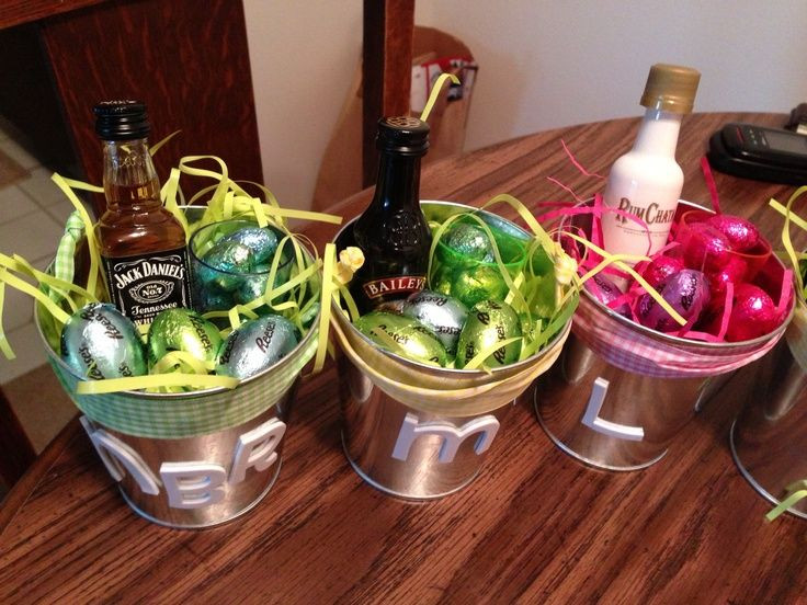 Easter Basket Ideas For Adults
 Adult Easter Baskets Favorite booze shot glass and