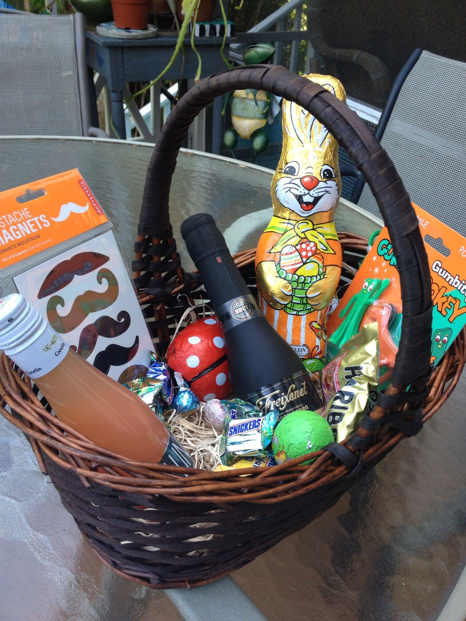 Easter Basket Ideas For Adults
 An adult Easter basket pletely with champagne splits