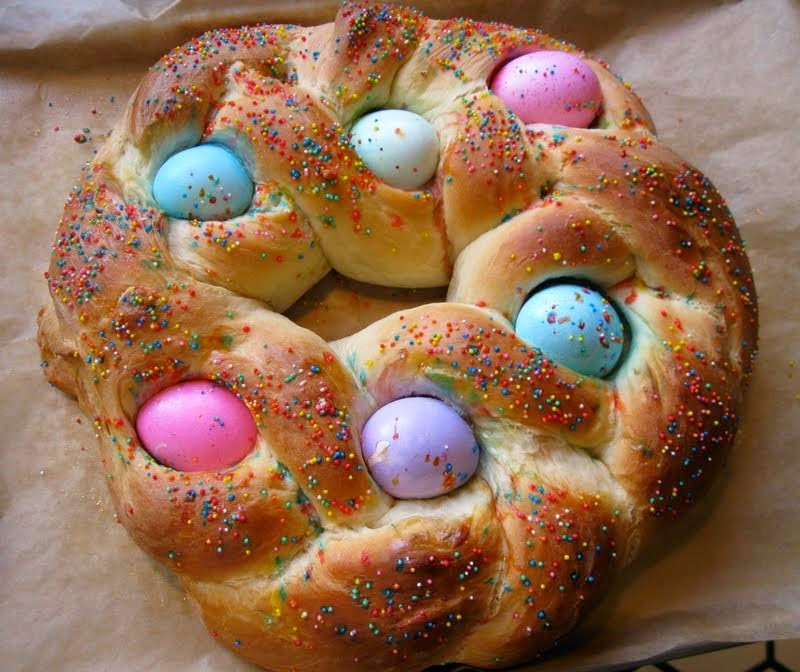 Easter Bread Recipe
 Row homes and Cobblestones Ancient Spring Legends became