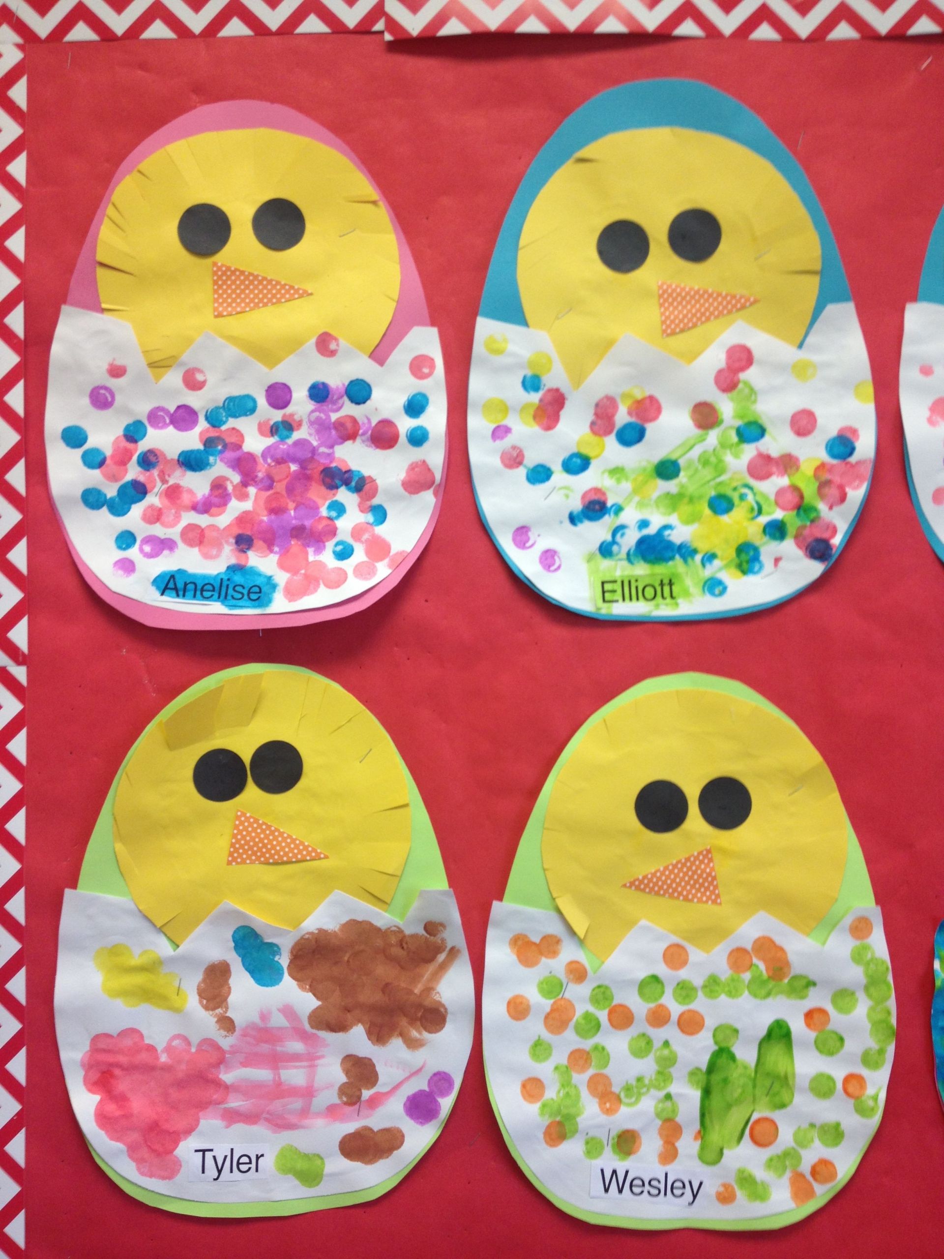 Easter Egg Crafts For Preschoolers
 Chicks in eggs preschool