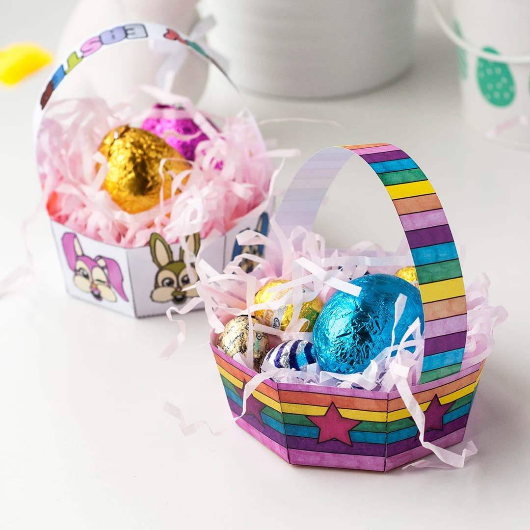 Easter Gifts To Make
 DIY Easter Egg Basket Templates