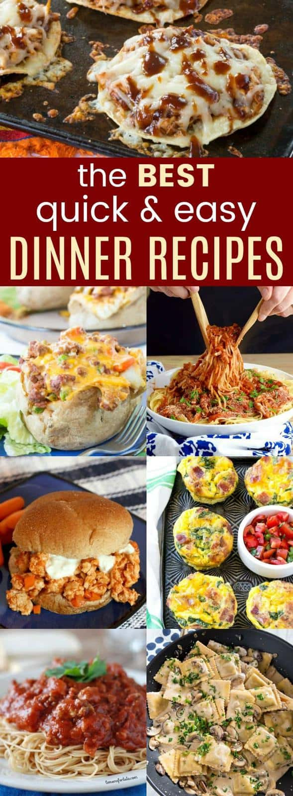 Easy And Quick Dinner Ideas
 Best Quick Easy Dinner Recipes Cupcakes & Kale Chips