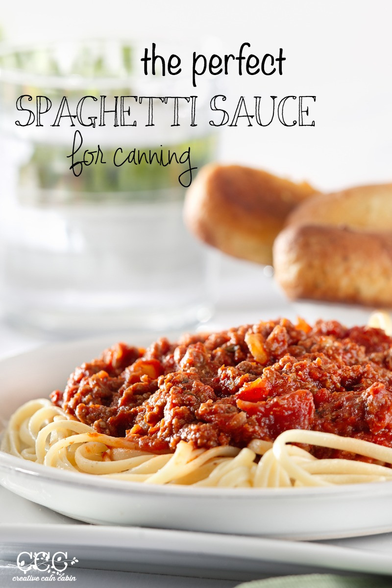 Easy Canning Spaghetti Sauce
 Easy Spaghetti Sauce Recipe for Canning CREATIVE CAIN CABIN