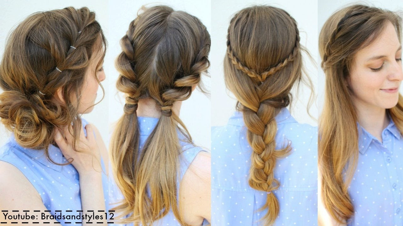 Easy Hairstyles For Summer
 4 Easy Summer Hairstyle Ideas