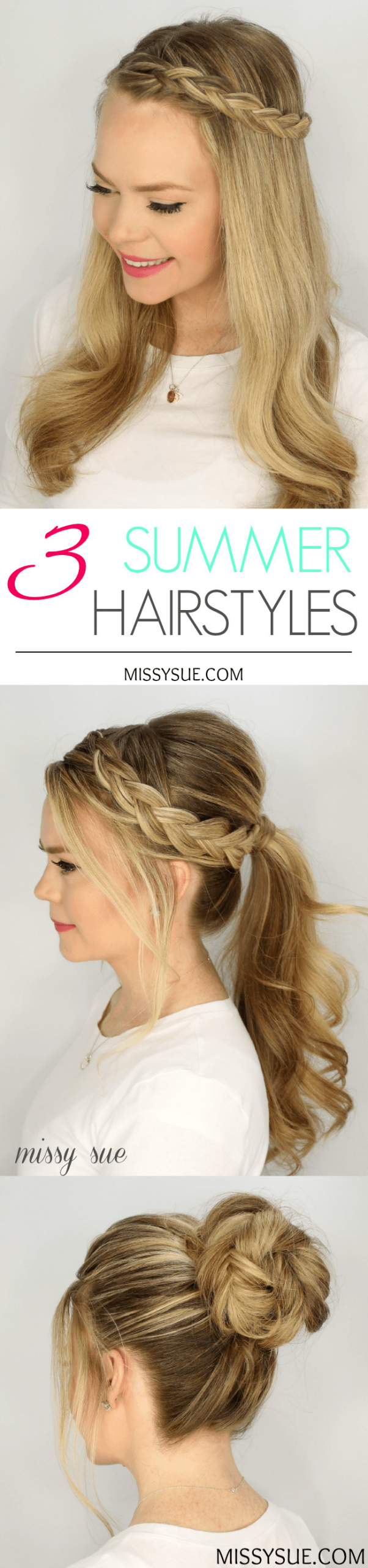 Easy Hairstyles For Summer
 3 Easy Summer Hairstyles