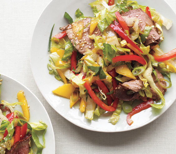Easy Low Calorie Dinner Recipes
 Asian Steak Salad With Mango