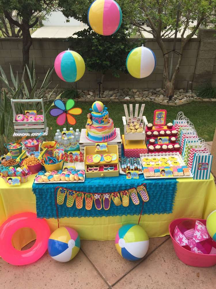 First Birthday Pool Party Ideas
 Swimming Pool Summer Party Summer Party Ideas