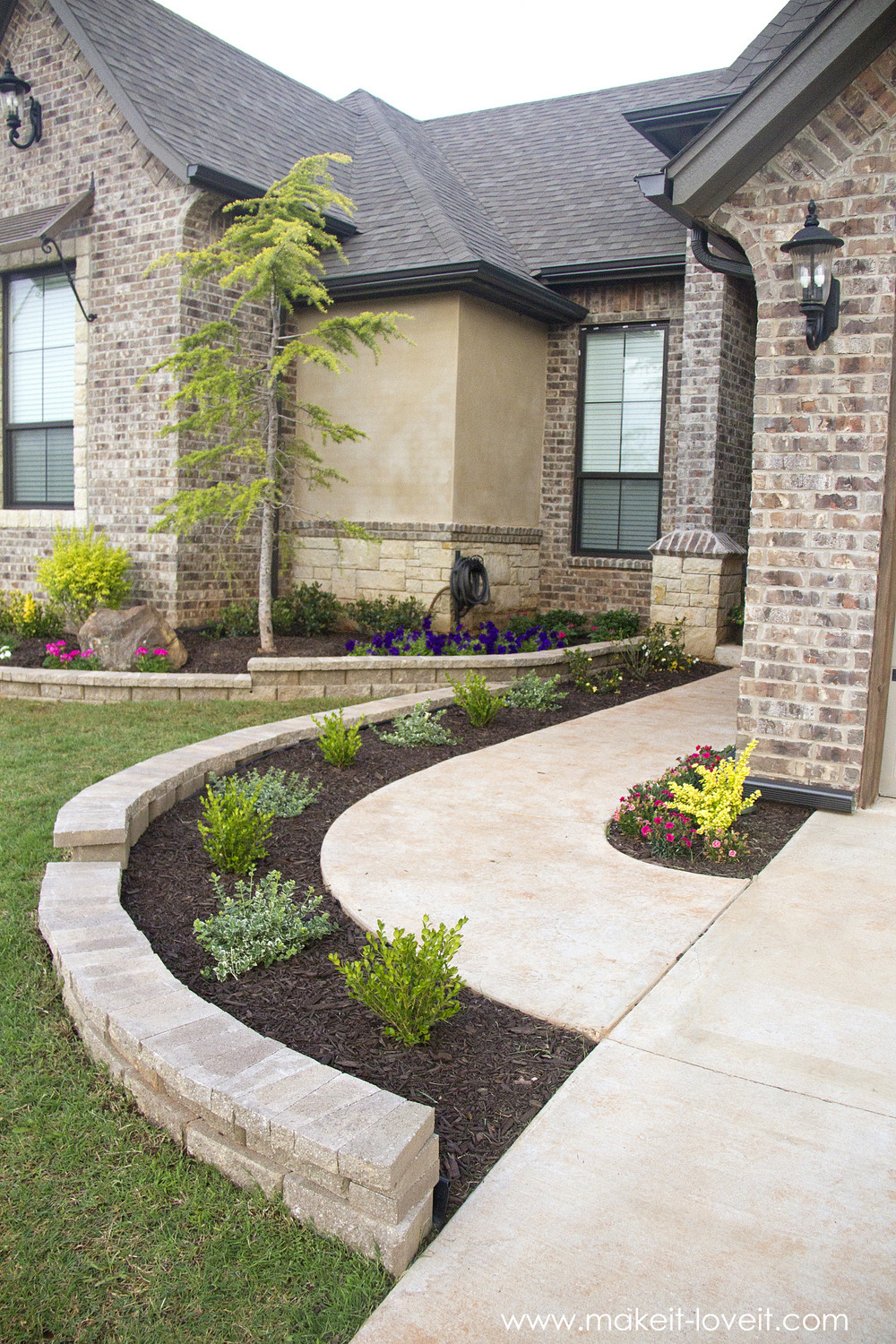 Front Yard Landscape Picture
 How To Landscape & Hardscape a Front Yard our