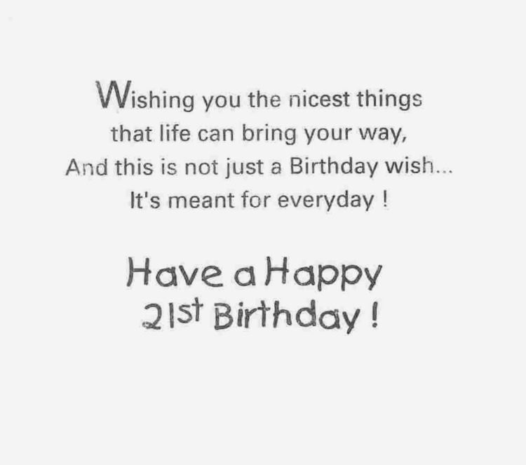 Funny 21St Birthday Quotes
 114 EXCELLENT Happy 21st Birthday Wishes and Quotes BayArt