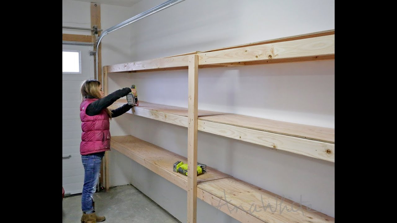 Garage Organization Racks
 How to Build Garage Shelving Easy Cheap and Fast