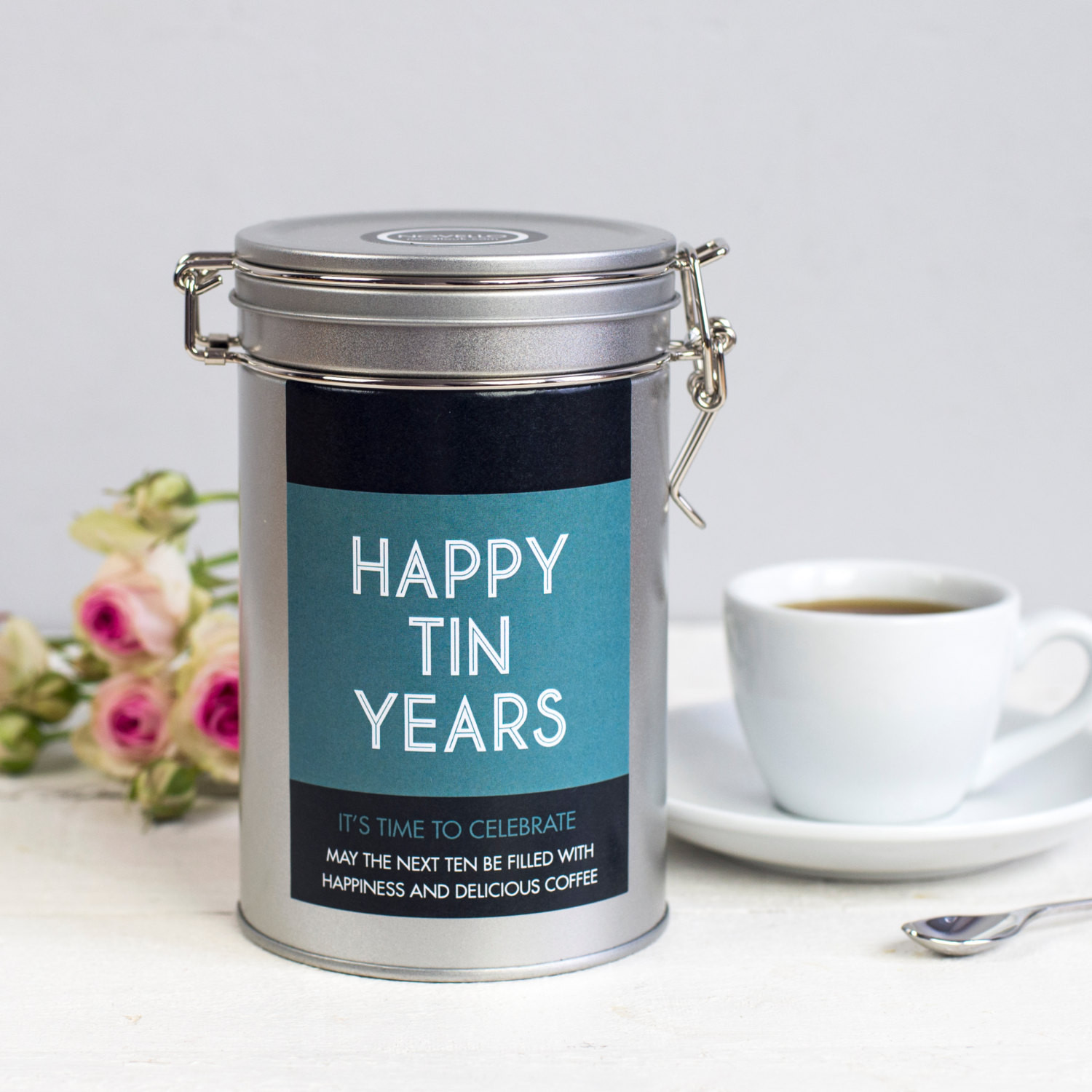 Gift Ideas For 10Th Anniversary
 10th Anniversary Coffee Gift Tin