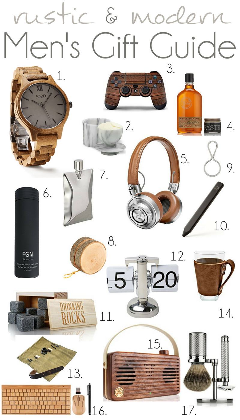 Gift Ideas For Men For Anniversary
 2016 Rustic and Modern Men s Gift Guide