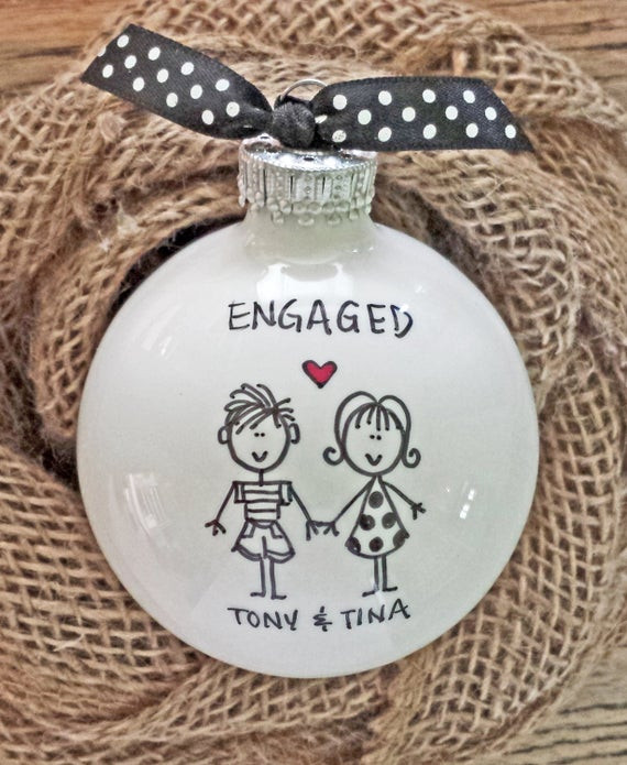 Gift Ideas For Newly Engaged Couples
 Engaged Engagement Gift Engagement Personalized by