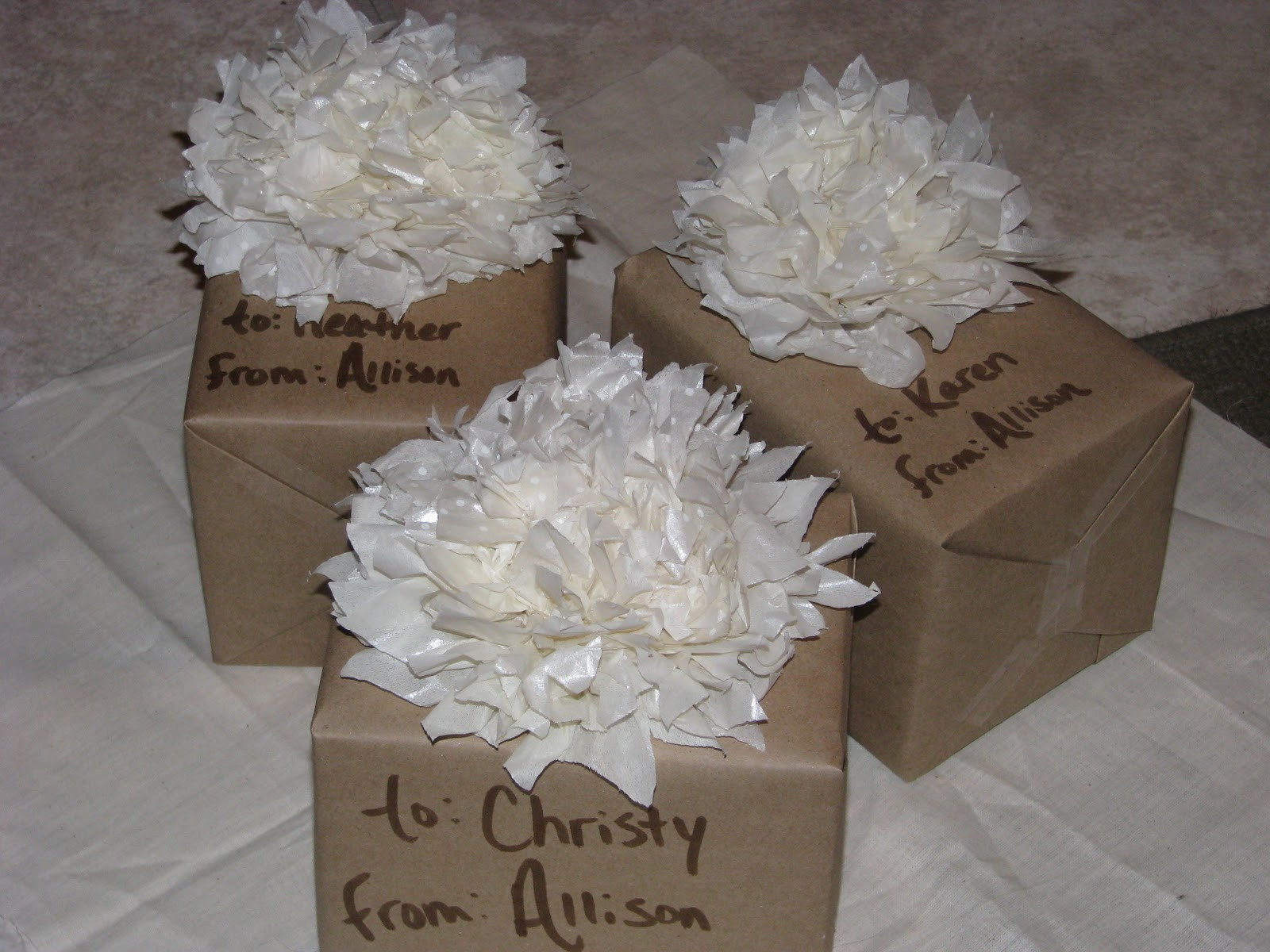 Gift Wrapping Ideas For Wedding Shower
 David and Al s wedding hostess ts