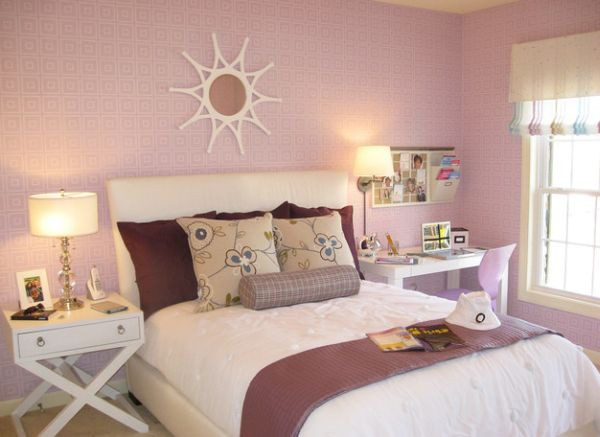 Girl Bedroom Wallpaper
 Stylish Girls Pink Bedrooms Ideas