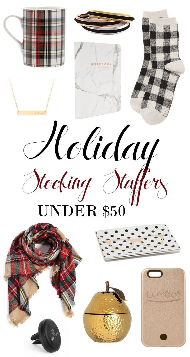Girlfriend Gift Ideas Under $50
 Holiday Gift Guide For Her Stocking Stuffers Under $50