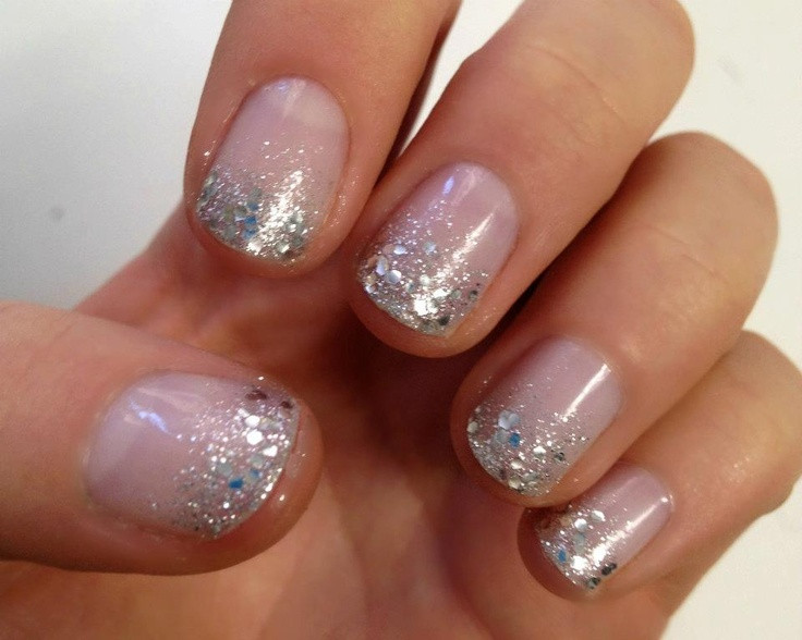 Glitter Tipped Nails
 17 Best images about Glitter nails on Pinterest