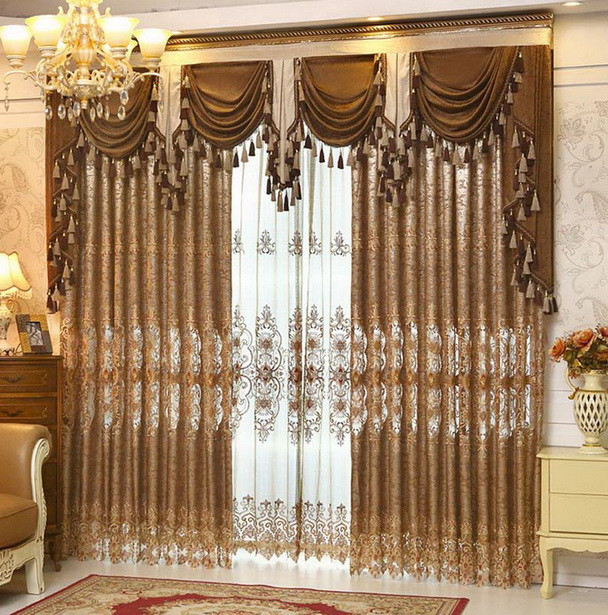 Gold Curtains Living Room
 Naturally Warm Brown Living Room Curtains Abpho