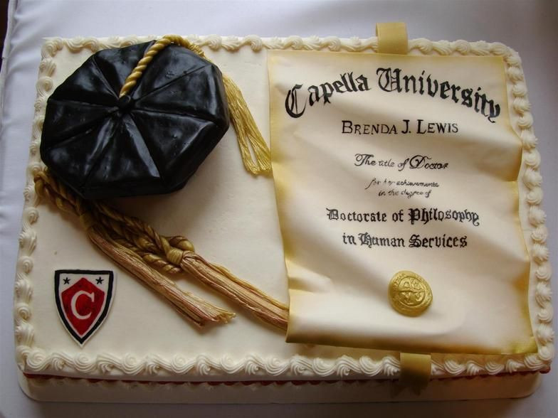 Graduation Gift Ideas For Doctorate Degree
 Little Rock Cakes