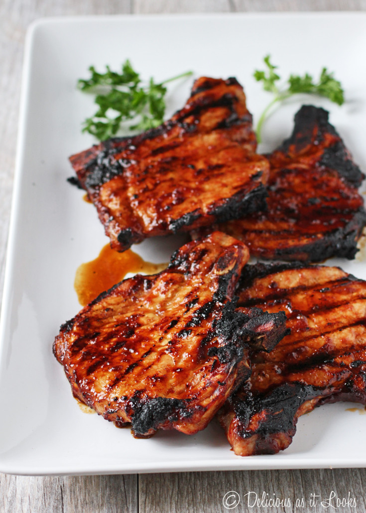 Grilled Bbq Pork Chops
 Delicious as it Looks Low FODMAP Balsamic BBQ Grilled